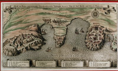Nizza, Villefranche e Monaco nel XVII secolo da Unknown artist