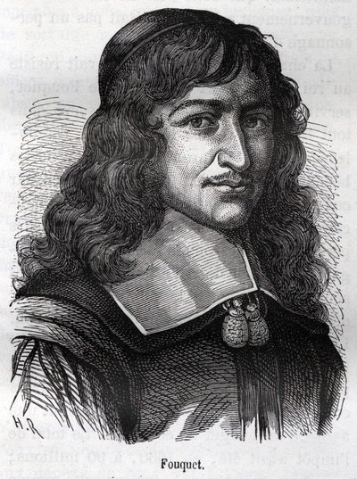 Nicolas Fouquet (1615 - 1680), statista francese. Incisione da “L