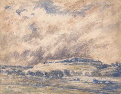 Old Sarum in una tempesta da Unknown artist