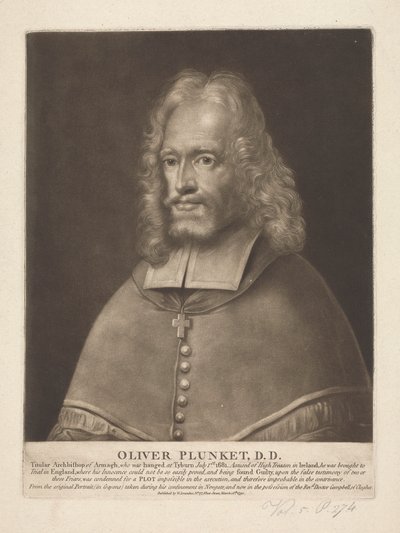 Oliver Plunket da Unknown artist