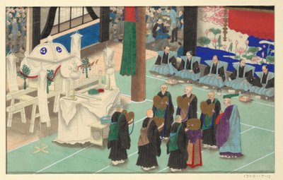 Una delle Sedici Scene della Morte e Sepoltura di un Uomo da Unknown artist