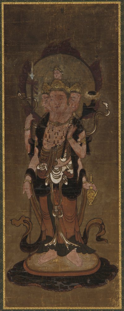 Uno dei dodici deva: Bonten (Brahma) da Unknown artist
