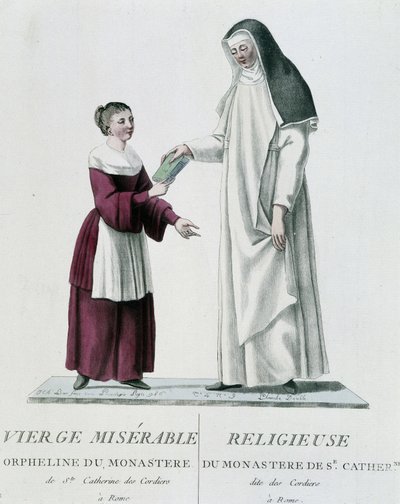 Orfana e religiosa misera vergine del monastero di Santa Caterina dei Cordieri a Roma da Unknown artist
