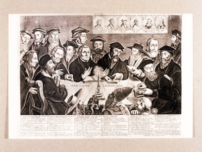 RIFORMA PROTESTANTE: Lutero, Melantone, Calvino, Zwingli, ecc. da Unknown artist