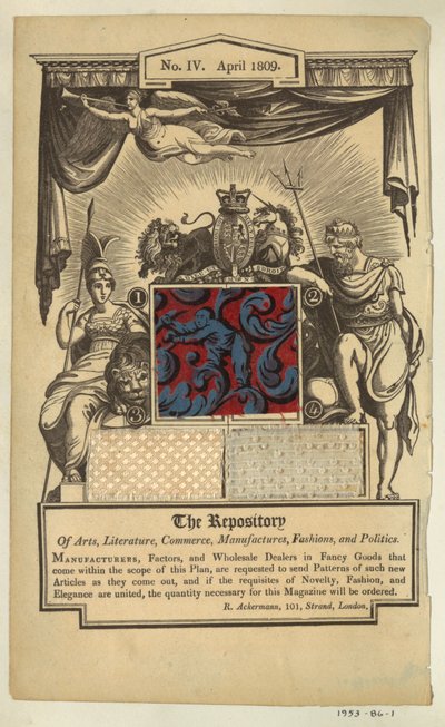 Pagina dal Repository di Ackermann da Unknown artist