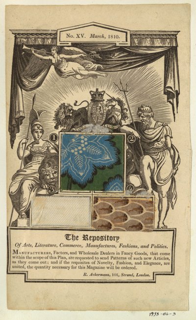 Pagina dal Repository di Ackermann da Unknown artist