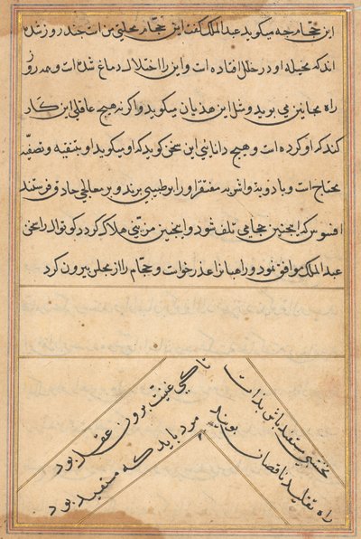 Pagina da Racconti di un pappagallo (Tuti-nama): pagina di testo da Unknown artist