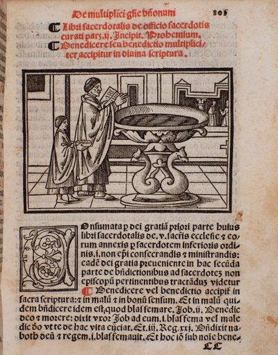 Pagina del libro liturgico Liber Sacerdotalis di Castellini da Unknown artist