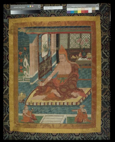 Stendardo dipinto (Thangka) del ritratto di Sakya Pandita (1132-1251) da Unknown artist