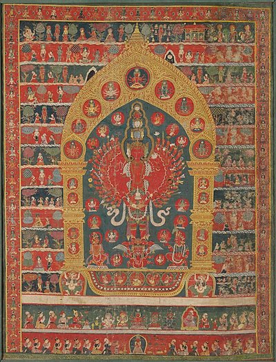 Stendardo dipinto (Thangka) dell
