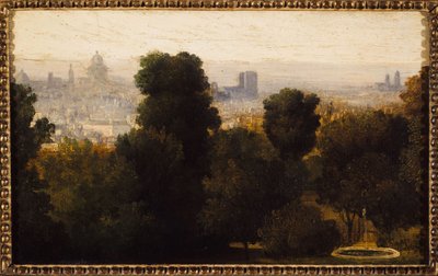 Parigi vista dalle alture di Belleville; circa 1840, attuale 19° arrondissement, nel 1840 da Unknown artist