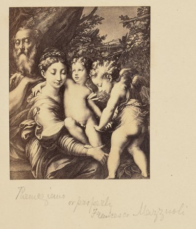 Parmegiano [sic] or Properly Francesco Mazzuoli da Unknown artist