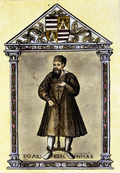 Pedro Mascarenhas (navigatore portoghese) incatenato da Unknown artist