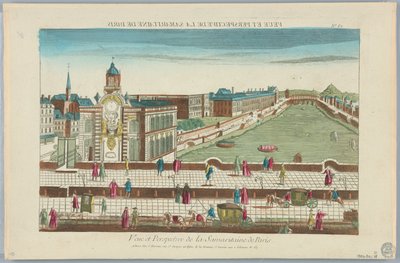 Teatrino, Veue et Perspective de la Samaritaine de Paris, No. 62 da Unknown artist