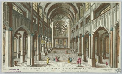 Peep-show, Vue Intérieure de la Cathédrale de St. Etienne de Vienne da Unknown artist