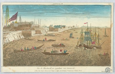 Peep-show, vista di Blackwall, guardando verso Greenwich, 62 da Unknown artist