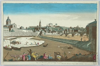 Spettacolo di vedute, Vista di Firenze presa dalla Loggia Vaga, 19 da Unknown artist