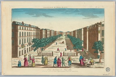Spettacolo, Vue du Cours de Marseilles, No. 25 da Unknown artist