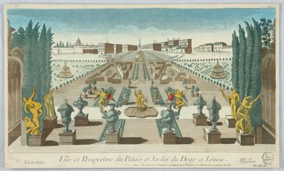 Spettacolo di Prospettiva del Palazzo e Giardino del Doge a Venezia da Unknown artist