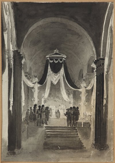 Decorazione della Cattedrale di Pietro e Paolo per la cerimonia funebre di Pietro III e Caterina II da Unknown artist