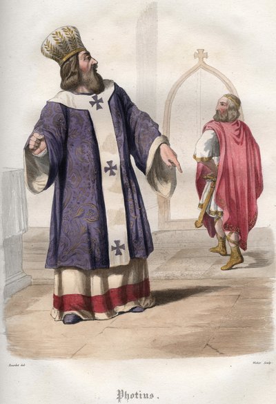 Fotio I (Fozio) (810-893), Patriarca di Costantinopoli, espelle l