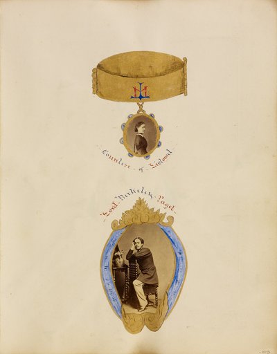 [Collage di foto con ritratti della contessa di Listowel e di Lord Berkeley Paget]. da Unknown artist
