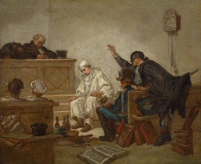 Pierrot in Tribunale Penale da Unknown artist