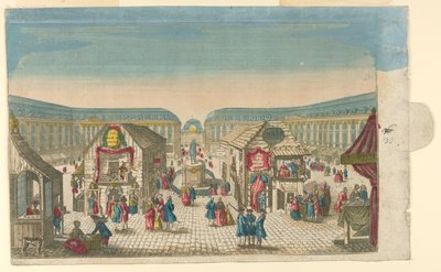 Place Vendôme Durante la Fiera di Saint-Ovide, Parigi da Unknown artist
