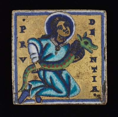 Placca: Prudentia (Prudenza) da Unknown artist