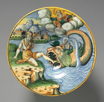 Piatto Raffigurante Giona da Unknown artist