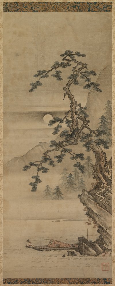 Suonare il flauto al chiaro di luna da Unknown artist