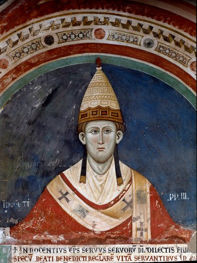 Papa Innocenzo III (dettaglio) da Unknown artist