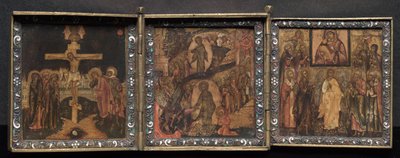 Icona portatile a trittico da Unknown artist