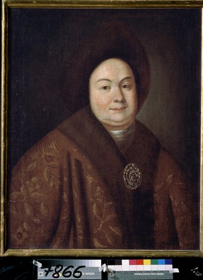 Ritratto della zarina Eudoxia Feodorovna Lopukhina, moglie di Pietro I di Russia da Unknown artist