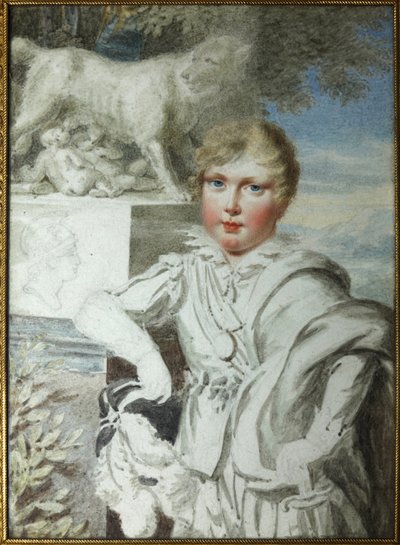 Ritratto del principe Napoleone Francesco Bonaparte bambino da Unknown artist