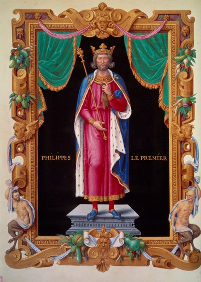 Ritratto a figura intera del re di Francia Filippo I da Unknown artist