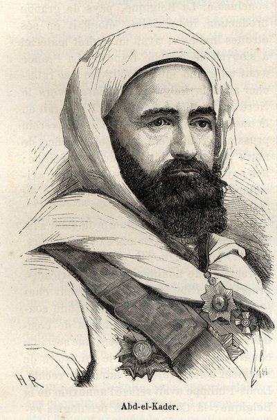 Ritratto di Abd-El-Kader (1807 - 1883) da Unknown artist