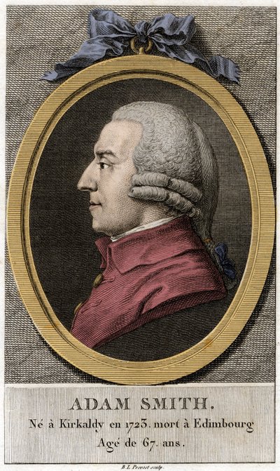 Ritratto di Adam Smith (1723-1790), filosofo ed economista scozzese da Unknown artist