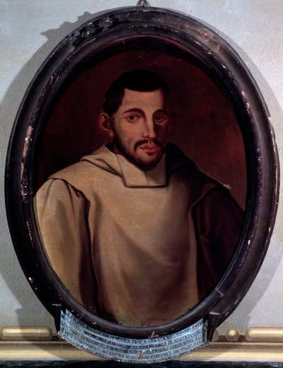 Ritratto di Adriano Banchieri (1568-1634) compositore, teorico musicale, organista e poeta italiano da Unknown artist