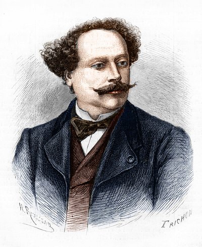 Ritratto di Alexandre Dumas Jr. (1824-1895), scrittore francese da Unknown artist