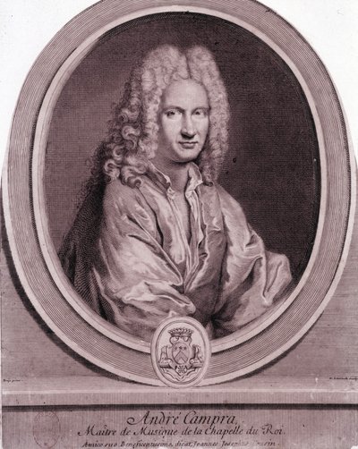 Ritratto di André Campra (1660-1744), compositore francese da Unknown artist