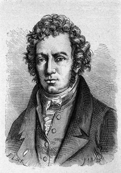 Ritratto di Andre Marie Ampere (1775-1836) fisico francese da Unknown artist
