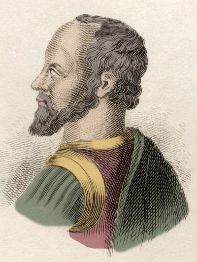 Ritratto di Anne de Montmorency, Duca di Montmorency (1492-1567), militare, statista e diplomatico francese. Incisione del XIX secolo da Unknown artist