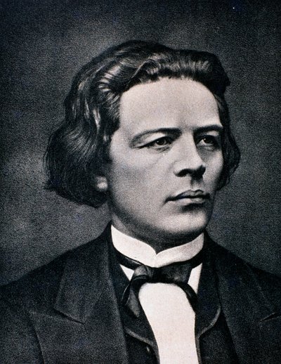 Ritratto di Anton Rubinstein (incisione) da Unknown artist