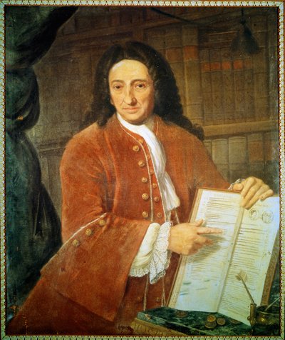 Ritratto di Apostolo Zeno (1668 - 1750), librettista e poeta da Unknown artist