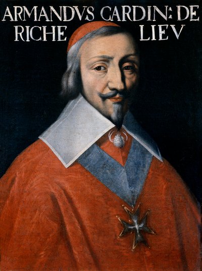 Ritratto di Armand-Jean du Plessis, Cardinale Richelieu, (dettaglio) da Unknown artist