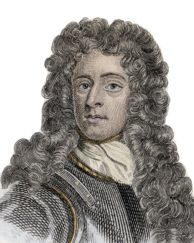 Ritratto di Arthur Herbert (1647-1716), Conte di Torrington, Ammiraglio e politico inglese. Incisione del XIX secolo da Unknown artist