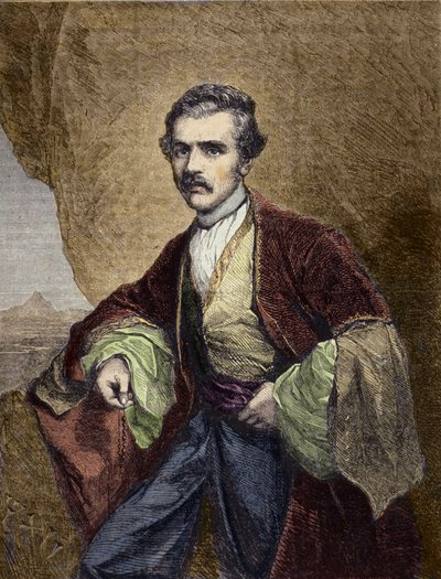 Ritratto di Austen Henry Layard, viaggiatore e archeologo inglese da Unknown artist
