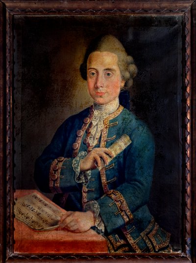 Ritratto di Benedetto Antonio Maria Puccini, organista e compositore italiano da Unknown artist