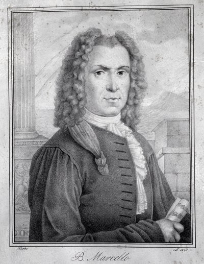 Ritratto di Benedetto Marcello (incisione) da Unknown artist